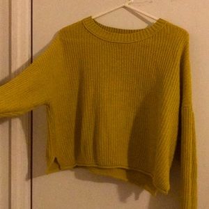 Yellow oversized sweater